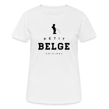 petit Belge manneke pis - T-shirt respirant Femme - blanc - Devant - AI Model Female 172 dark (172cm)