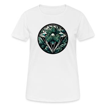 Diamant de la jungle - T-shirt respirant Femme - blanc - Devant - AI Model Female 172 dark (172cm)