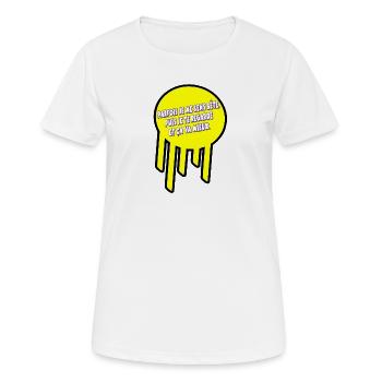 Manchmal fühle ich mich dumm - Frauen T-Shirt atmungsaktiv - Weiß - Vorne - AI Model Female 172 dark (172cm)