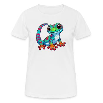 Gecko - Women's Breathable T-Shirt - white - Front - AI Model Female 172 dark (172cm)