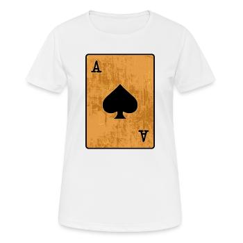 Poker Casino Jeu de cartes Jeux d’argent - T-shirt respirant Femme - blanc - Devant - AI Model Female 172 dark (172cm)