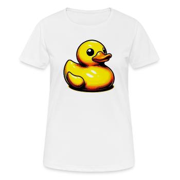 Caneton Canard Canard - T-shirt respirant Femme - blanc - Devant - AI Model Female 172 dark (172cm)