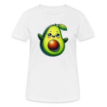 Avocado - Frauen T-Shirt atmungsaktiv - Weiß - Vorne - AI Model Female 172 dark (172cm)