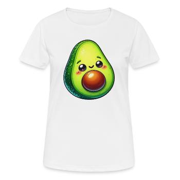 Avocado - Frauen T-Shirt atmungsaktiv - Weiß - Vorne - AI Model Female 172 dark (172cm)
