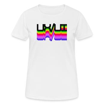 Code Developer Skripting Dev Computerfreak Geek - Frauen T-Shirt atmungsaktiv - Weiß - Vorne - AI Model Female 172 dark (172cm)
