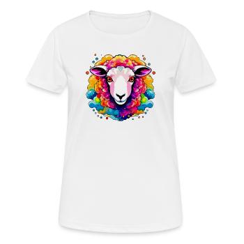 Colorful Lamb - Women's Breathable T-Shirt - white - Front - AI Model Female 172 dark (172cm)