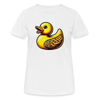 Caneton Canard Canard - T-shirt respirant Femme - blanc - Devant - AI Model Female 172 dark (172cm)