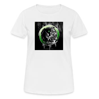 BMG -carré - T-shirt respirant Femme - blanc - Devant - AI Model Female 172 dark (172cm)