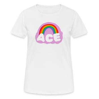 Asexualité, asexualité, as - T-shirt respirant Femme - blanc - Devant - AI Model Female 172 dark (172cm)