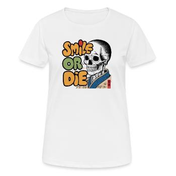 Skeletor with Optimistic Message - Women's Breathable T-Shirt - white - Front - AI Model Female 172 dark (172cm)