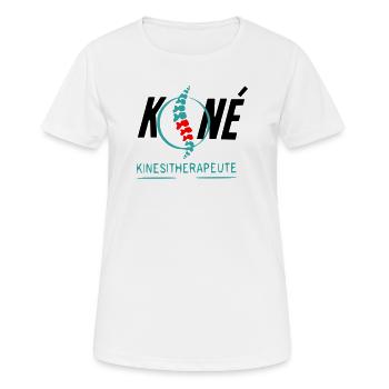Physiotherapeut - Frauen T-Shirt atmungsaktiv - Weiß - Vorne - AI Model Female 172 dark (172cm)