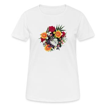 BOUQUET - Women's Breathable T-Shirt - white - Front - AI Model Female 172 dark (172cm)