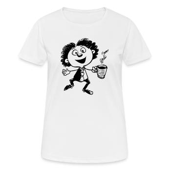 Hot Cup - Women's Breathable T-Shirt - white - Front - AI Model Female 172 dark (172cm)