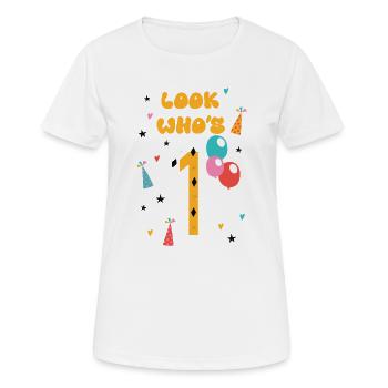 Schau mal, wer da spricht - Frauen T-Shirt atmungsaktiv - Weiß - Vorne - AI Model Female 172 dark (172cm)