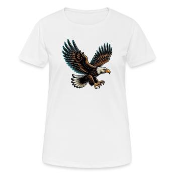 Eagle - Women's Breathable T-Shirt - white - Front - AI Model Female 172 dark (172cm)