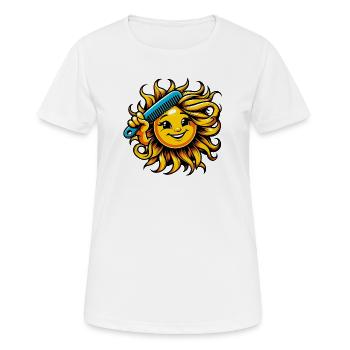 Sun - Women's Breathable T-Shirt - white - Front - AI Model Female 172 dark (172cm)