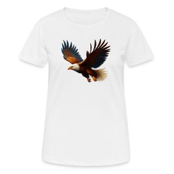 Eagle - Women's Breathable T-Shirt - white - Front - AI Model Female 172 dark (172cm)