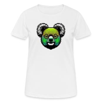 Koala - T-shirt respirant Femme - blanc - Devant - AI Model Female 172 dark (172cm)
