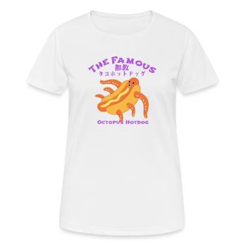 The Famous Tokyo TAKO Hotdog - Women's Breathable T-Shirt - white - Front - AI Model Female 172 dark (172cm)