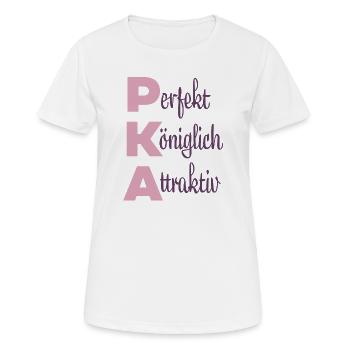 Perfekt Königlich Attraktiv - Frauen T-Shirt atmungsaktiv - Weiß - Vorne - AI Model Female 172 dark (172cm)