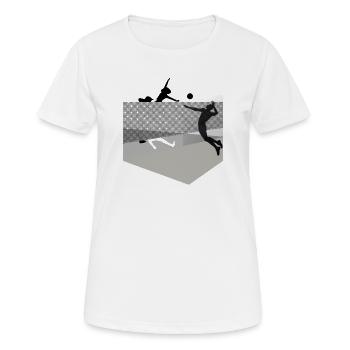 Dynamics in volleyball - Women's Breathable T-Shirt - white - Front - AI Model Female 172 dark (172cm)