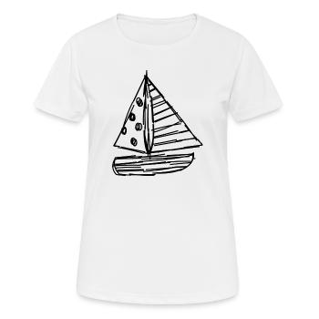 VACANCES. BONNES VACANCES. MAÎTRESSE. MAÎTRE. PROF - T-shirt respirant Femme - blanc - Devant - AI Model Female 172 dark (172cm)