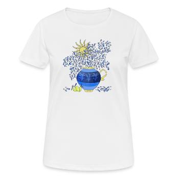 Vase aux citrons - T-shirt respirant Femme - blanc - Devant - AI Model Female 172 dark (172cm)