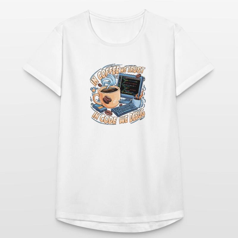 CoffeeCode Debug: In Code We Debug Women's Breathable T-Shirt