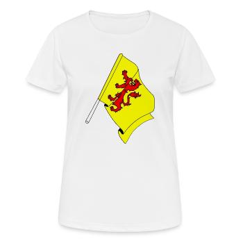 Drapeau de la province de Hollande méridionale - T-shirt respirant Femme - blanc - Devant - AI Model Female 172 dark (172cm)