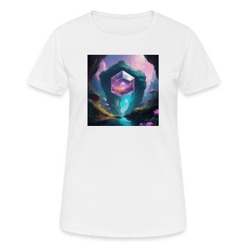 Grotte magique - T-shirt respirant Femme - blanc - Devant - AI Model Female 172 dark (172cm)