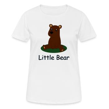 Kleiner Bär - Frauen T-Shirt atmungsaktiv - Weiß - Vorne - AI Model Female 172 dark (172cm)