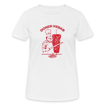 Doner kebab - T-shirt respirant Femme - blanc - Devant - AI Model Female 172 dark (172cm)
