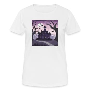 Manoir gothique. - T-shirt respirant Femme - blanc - Devant - AI Model Female 172 dark (172cm)