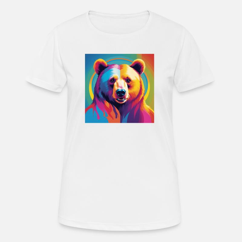 Pride Bear - Women's Breathable T-Shirt - white