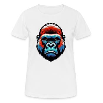 Gorilla - Women's Breathable T-Shirt - white - Front - AI Model Female 172 dark (172cm)