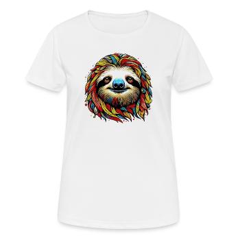 Paresse - T-shirt respirant Femme - blanc - Devant - AI Model Female 172 dark (172cm)