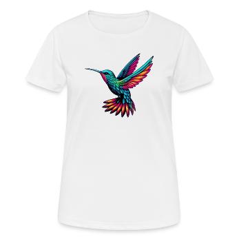 Colibri - T-shirt respirant Femme - blanc - Devant - AI Model Female 172 dark (172cm)