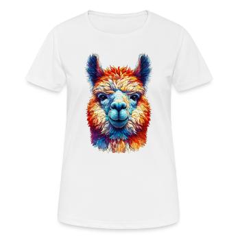 Alpaca - Women's Breathable T-Shirt - white - Front - AI Model Female 172 dark (172cm)
