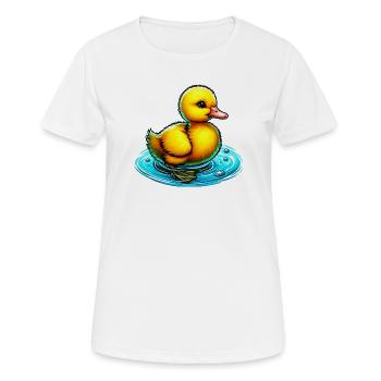 Caneton Canard Canard Canard - T-shirt respirant Femme - blanc - Devant - AI Model Female 172 dark (172cm)