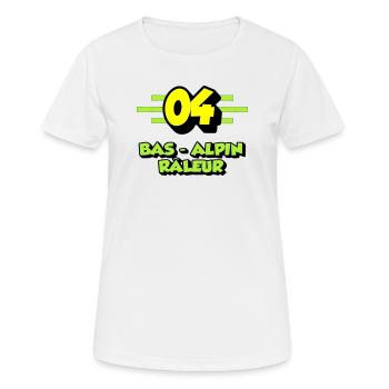 Grumbling Alpine Bottom - Women's Breathable T-Shirt - white - Front - AI Model Female 172 dark (172cm)