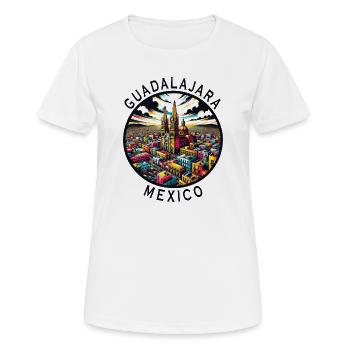 Guadalajara Mexiko Städte Design - Frauen T-Shirt atmungsaktiv - Weiß - Vorne - AI Model Female 172 dark (172cm)