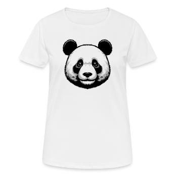 Panda - Frauen T-Shirt atmungsaktiv - Weiß - Vorne - AI Model Female 172 dark (172cm)
