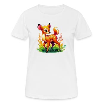 Fawn - Women's Breathable T-Shirt - white - Front - AI Model Female 172 dark (172cm)