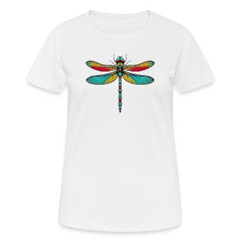 Libellule - T-shirt respirant Femme - blanc - Devant - AI Model Female 172 dark (172cm)