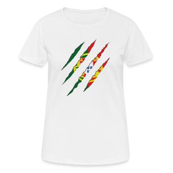 Portugal - Frauen T-Shirt atmungsaktiv - Weiß - Vorne - AI Model Female 172 dark (172cm)