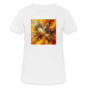 Squares 3 - Women's Breathable T-Shirt - white - Front - AI Model Female 172 dark (172cm)
