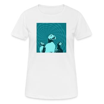 Puffin Gang - Women's Breathable T-Shirt - white - Front - AI Model Female 172 dark (172cm)