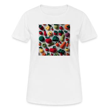 Légumes - T-shirt respirant Femme - blanc - Devant - AI Model Female 172 dark (172cm)