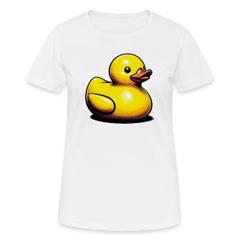 Caneton Canard Canard Canard - T-shirt respirant Femme - blanc - Devant - AI Model Female 172 dark (172cm)