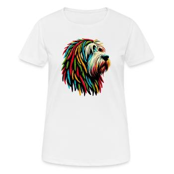 Chien Rasta Jamaïque Jamaïque Jamaïcain - T-shirt respirant Femme - blanc - Devant - AI Model Female 172 dark (172cm)
